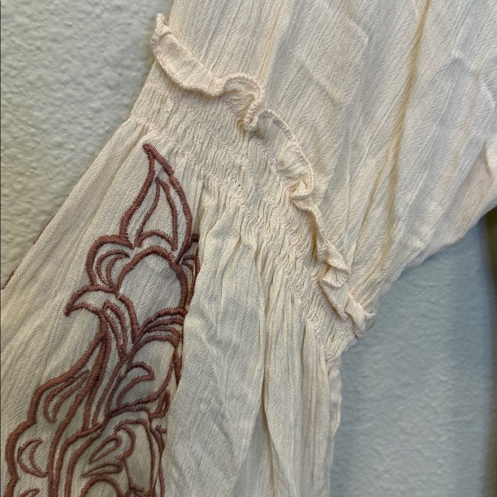 NKN Nekane Rose & Cream Yojana Boho Blouse - medium - $118 MSRP - Picture 7 of 9